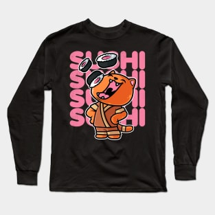 Cat Sushi Nigiri Kawaii Neko Anime Japanese product Long Sleeve T-Shirt